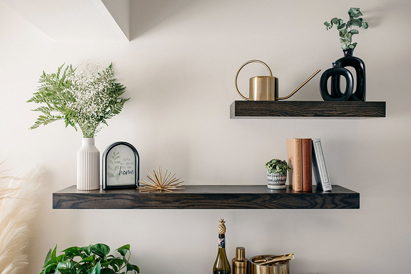 Floating shelves made by Holland+Oak