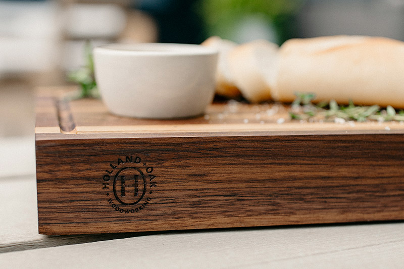 closeup of a cutting board