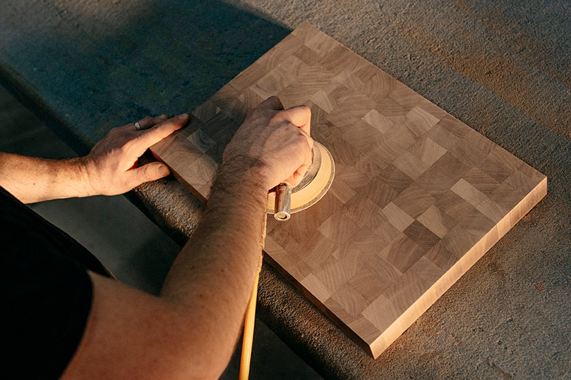 Person in the shop working